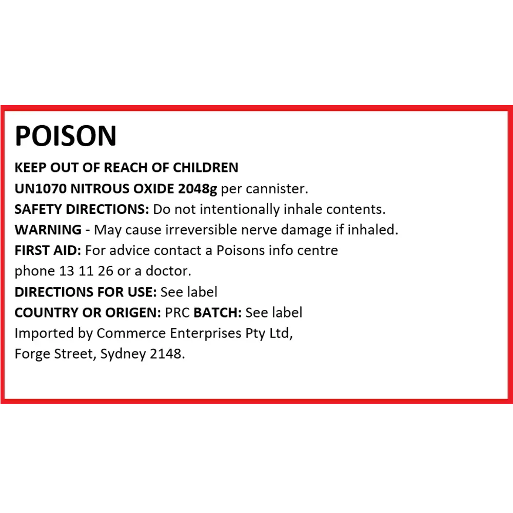 poison warning label